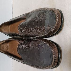 Johnstone & Murphy men's slip on alligator loafers Brown size 10 and 1/2